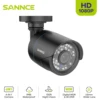 SANNCE 1x 2x 1080P Outdoor Bullet Home CCTV Security Camera 100ft IR Night Vision Weatherproof Cameras 2MP CCTV Surveillance 1