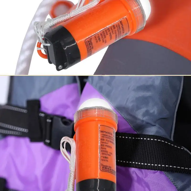 Marine Life Jacket Lamp Lightweight Waterproof Life Vest Light life jacket light For Kayaking Drifting Marine Position Indicator LED Strobe Light