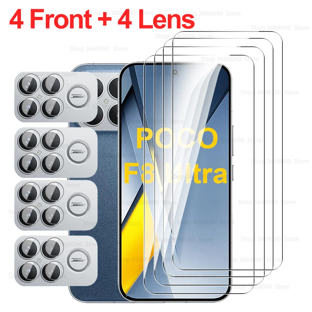 8-in-1 Camera Lens and Screen Protective Glass