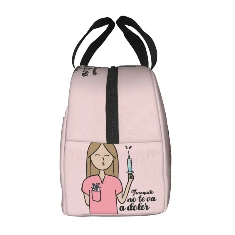 Enfermera En Apuros Doctor Nurse Lunch Bag Women Portable Cooler Thermal Insulated Lunch Box Picnic Storage Food Bento Box 2