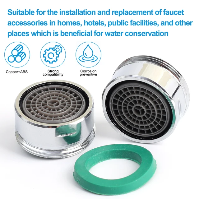 20-1PCS Water Saving Faucet Tap Nozzle Thread Replaceable Kitchen Faucet Filters Mouth Faucet Bubbler Strainer Bathroom Parts 6