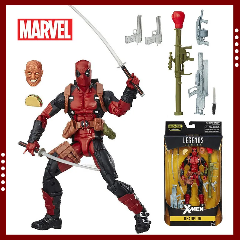 

Hot 15cm Disney Marvel Legends Deadpool Action Figure Comics Toys Doll Model Pvc Collectible Model Doll Original 6 Inches