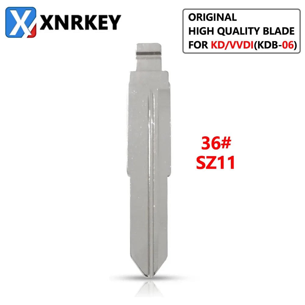 

XNRKEY 10 Pcs 36# SZ11 Original High Quality Blade for KD/VVDI Remote Key Replacement Metal Blank Uncut Blade
