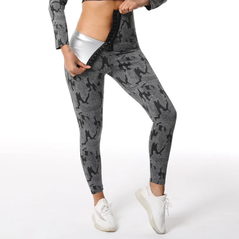 

Waist trainer fitness exercise leggings sauna pants body shaping pants weight loss and slimming pants