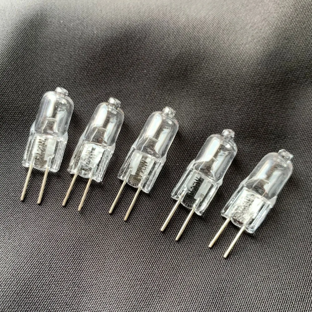 Microscope Lamp 10 PCS 6V G4 Halogen Lamp Bulb Beads 5W 10W 15W 20W 25W 30W Microscope Accessory microscope lamp