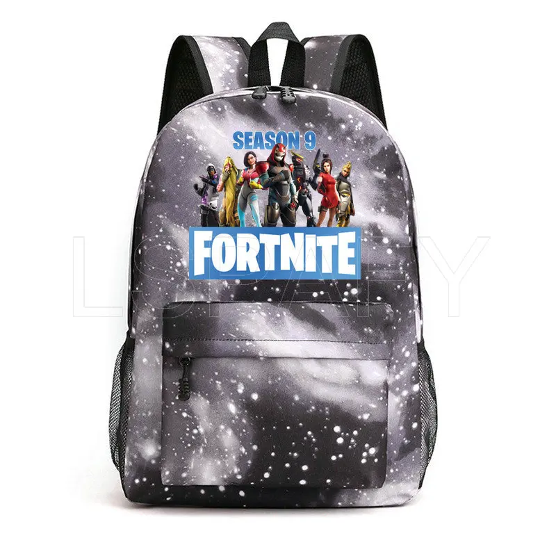 트렌디 한 방수 하늘 색상 배낭 FORTNITE 학교 가방 Preppy 게임 백팩 십대 소녀 소년 여행 배낭 