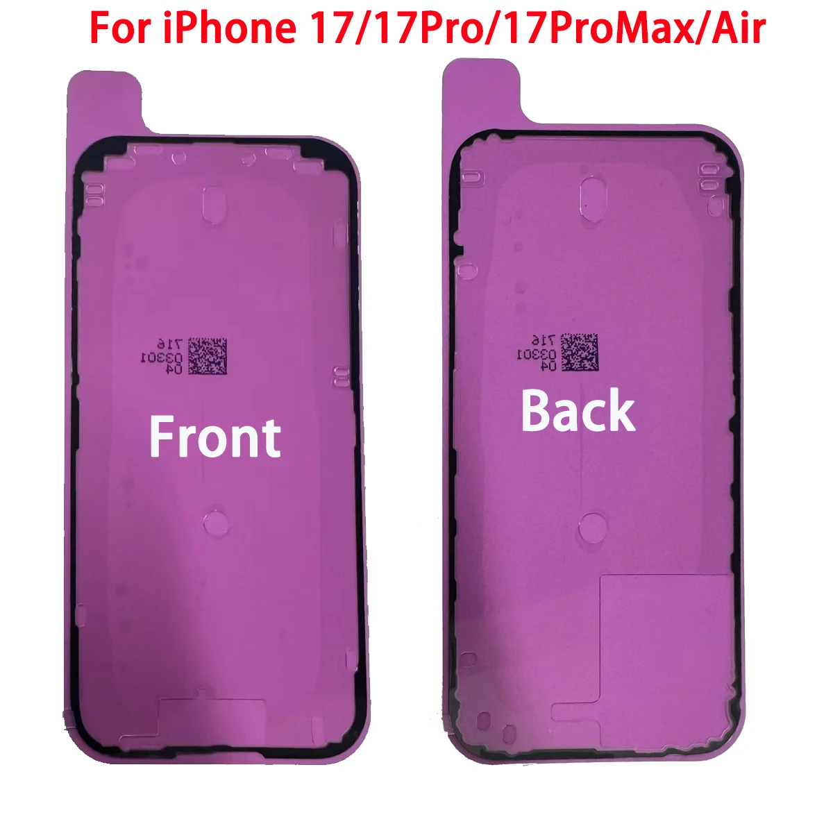 10-Pack Original Screen Front Waterproof Stickers for Battery Door Glass Seal