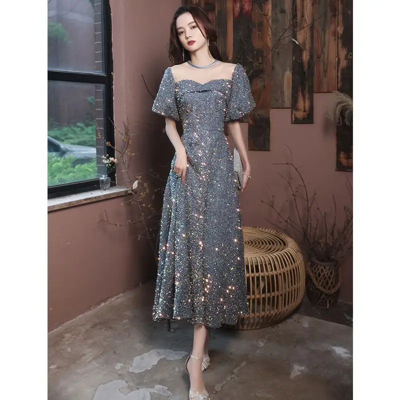 

Harajpee Birthdays Evening Dress Women 2024 New Banquet Style Dresses Annual Party Host Socialites Beautiful Romantic Vestido