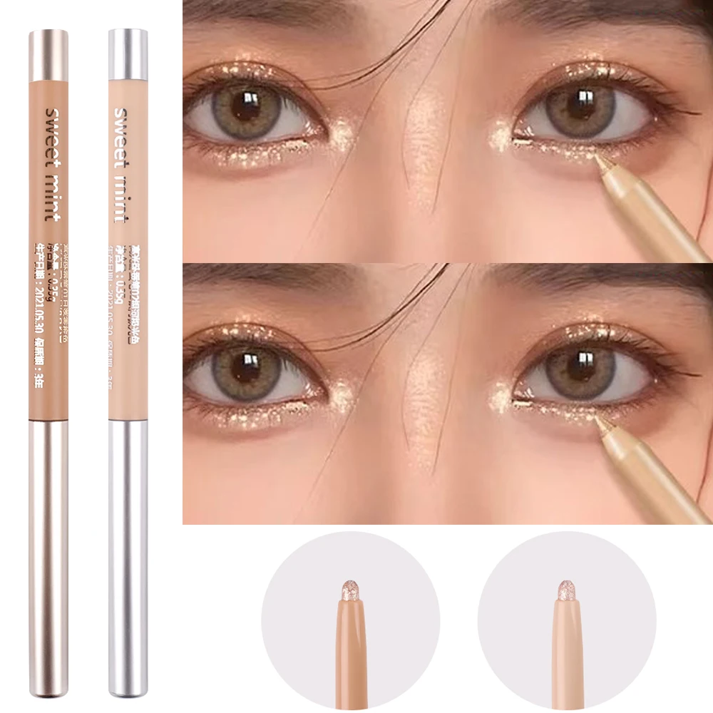 Shiny Lying Silkworm Eyeliner Pencil Glitter Nature Brightens Highlighter Eyeliner Eyeshadow Pen Long-lasting Eye Korean Makeup 1