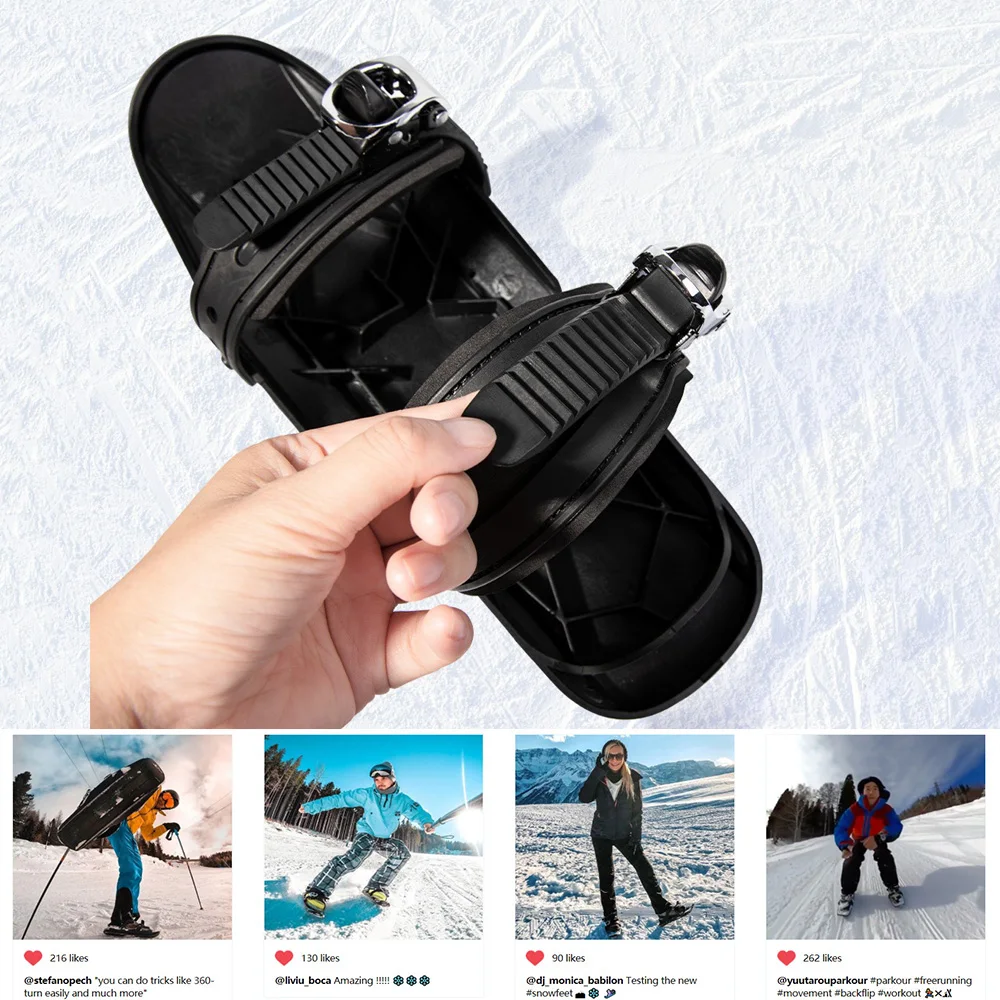 Mini Skis Snowblades For Snow Skis For Winter Shoes Short Snowskates Snowblades Skiboards Portable&Light Ski-Shoes Outdoor Sport