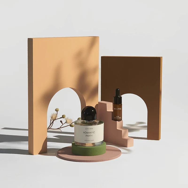 Set Di Combinazioni】Puntelli Per Studio Fotografico 3D In Legno Morandi Puntelli Di Sfondo Per Display In Tinta Unita
