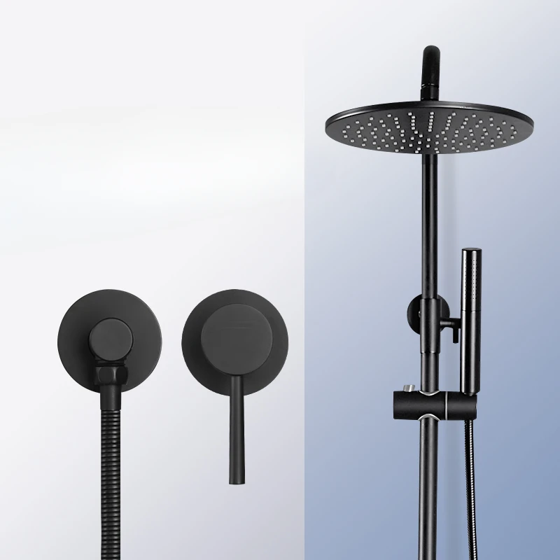 

Recessed wall-mounted concealed shower set, the home is very simple