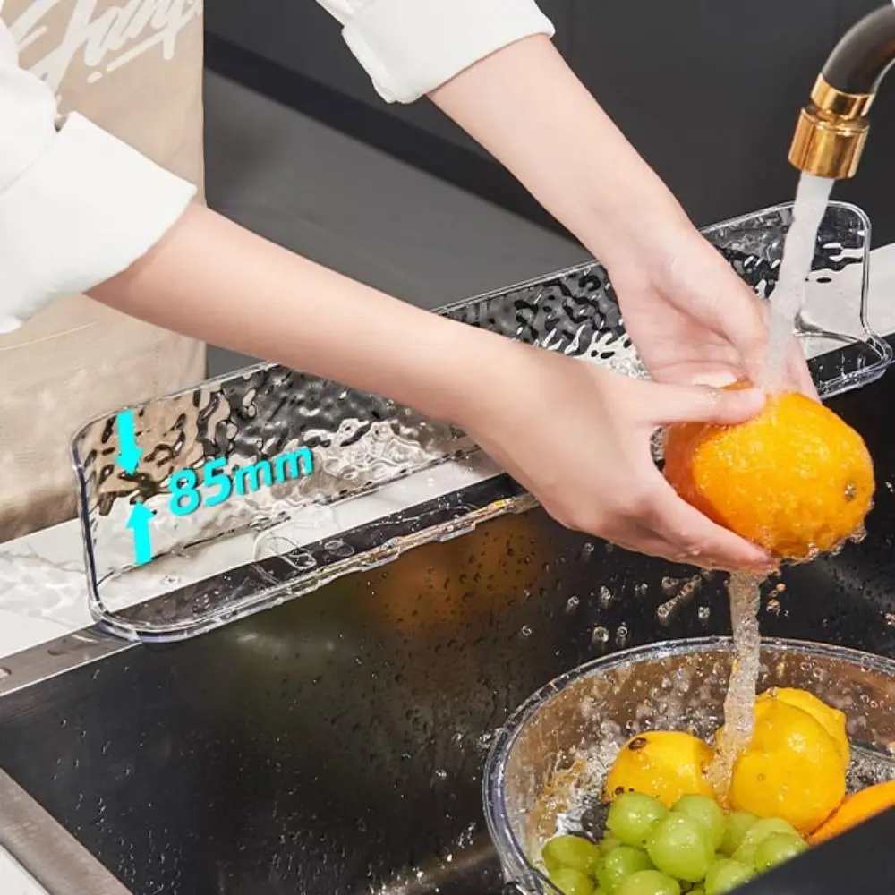 Plastic Sink Splash Guard water ripple Heightenin Sink Guard Baffle Plate Leakage hole Reusable Kitchen Countertop Bar Kitchen