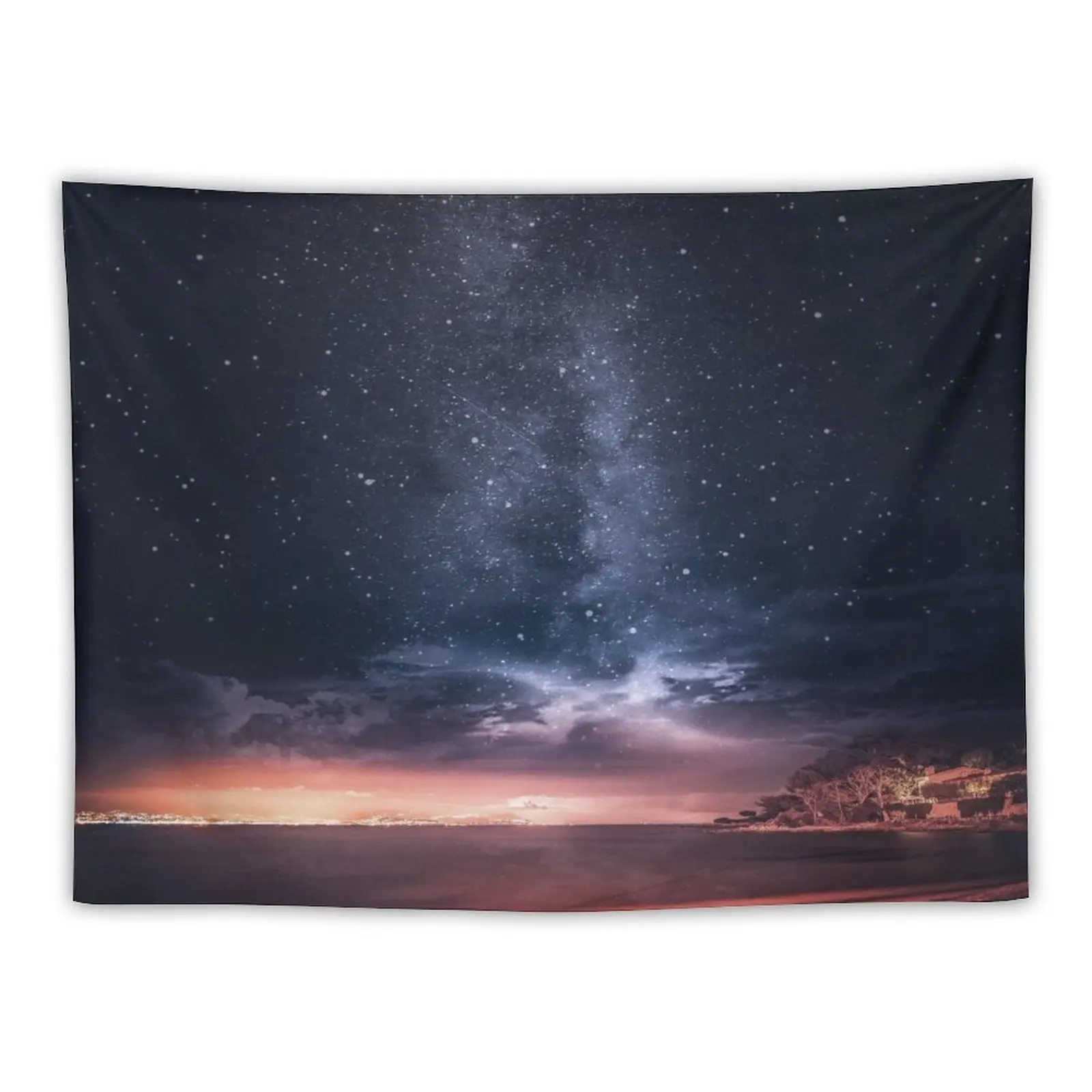

Night galaxy beach Tapestry Room Decore Aesthetic Home Decorators