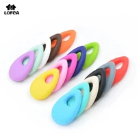 Romantic Angle Tear Pendant Silicone Teething Necklace 1pc Teether Beads For Baby Nurse Gifts For Mom Custom Jewelry 1