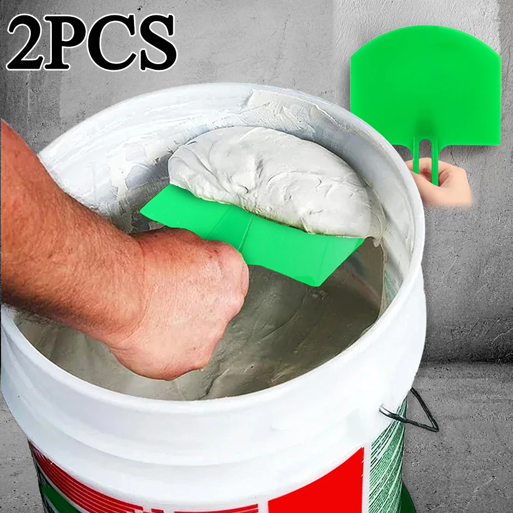 Curved Bucket Scoop Putty Knife Applicator Board Paint Drywall Finishing Plaster Scraping Decals Patch Construction Tools