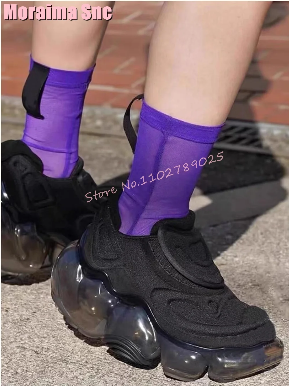 

Air Cushion Breathable Thick Sole Sneakers Hook Loop Light Blue Fashion Women Leisure Shoes Casual Sports Ladies Shoes Unique
