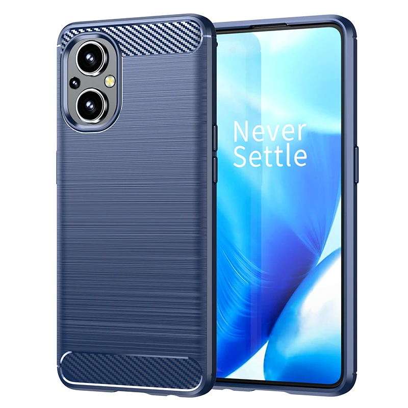 Sleek Carbon Fiber Bumper Rubber Silicone Case - Enhanced Protection