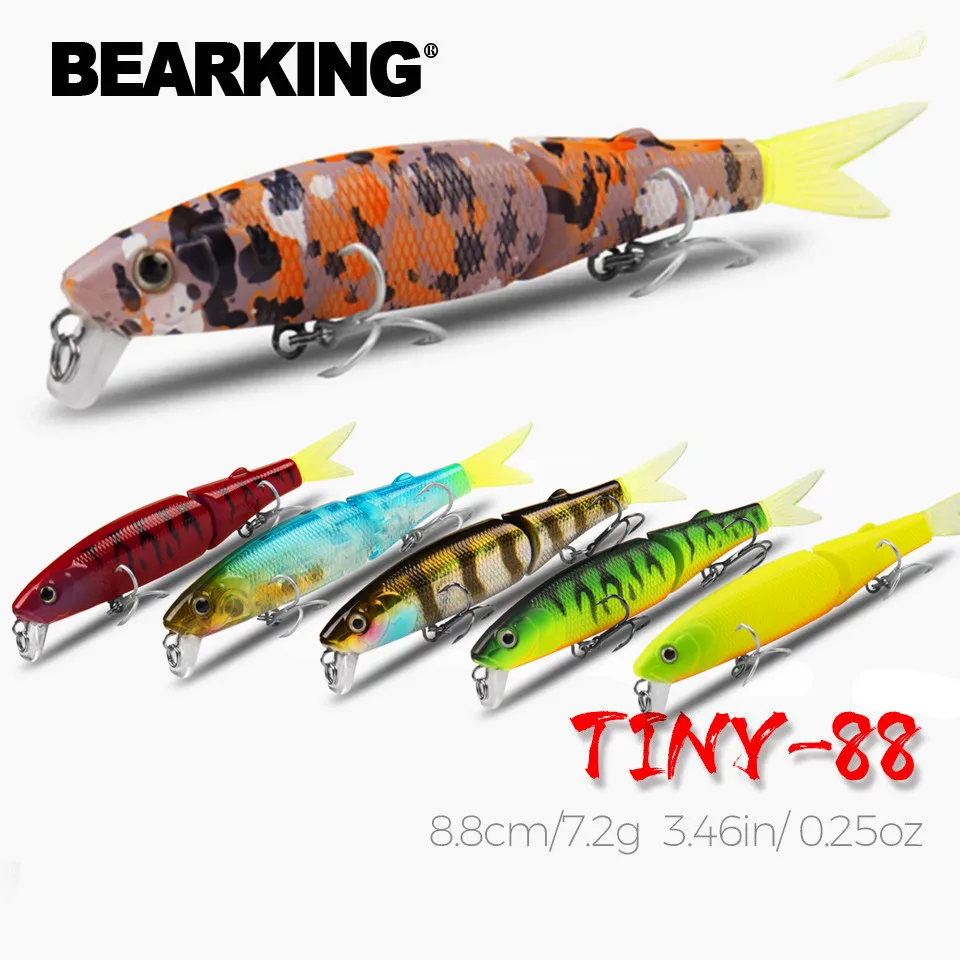 S85 Bearking Marke 1PC AS-S85 Harte Angelköder Minnow 9cm 7,2g Künstliche Köder Tieftauchen Wobbler Angelgeräte