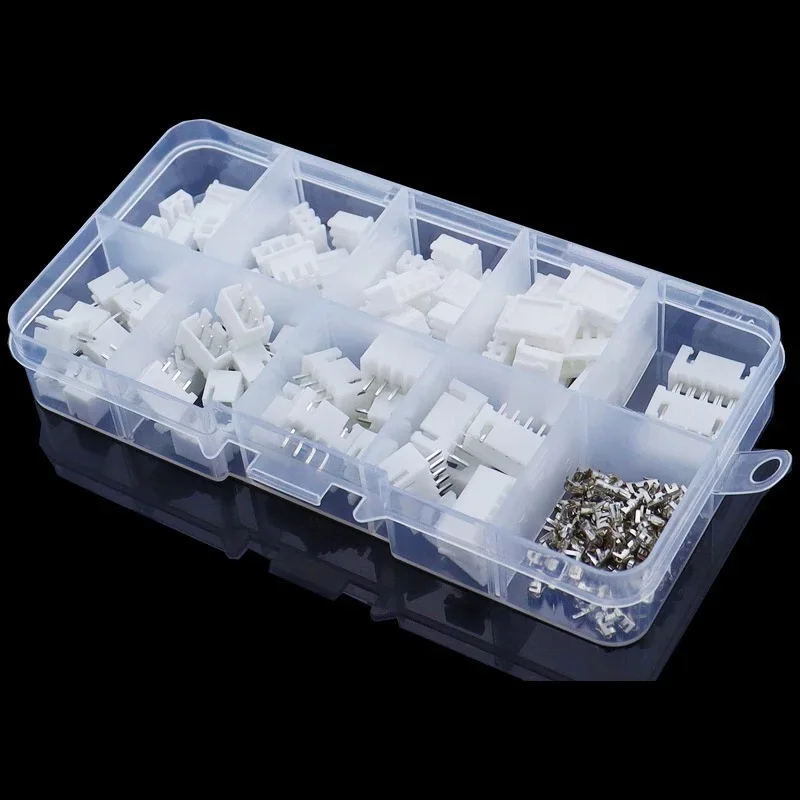 wire connector terminals 230 Pcs XH2.54 2p 3p 4p 5pin 2.54mm Pitch Terminal Male And Female Housing Kit