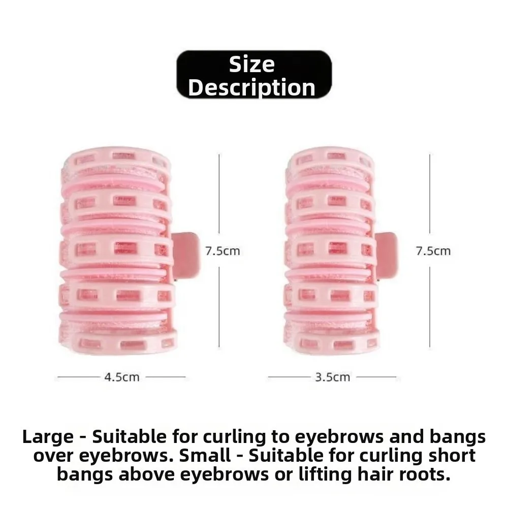 Plastic Hair Roller for Bangs Self-adhesive Fluffy Hair Eight-character Bangs Curling Air Bangs Curling Tube Hairdressing Tools