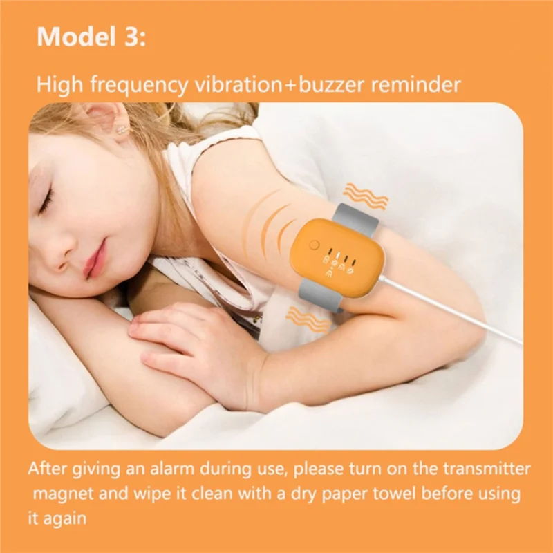 USB Bedwetting Alarm Sensor Bedwetter Pee Alarm Monitor Baby Potty Training bedwetting sensor alarm