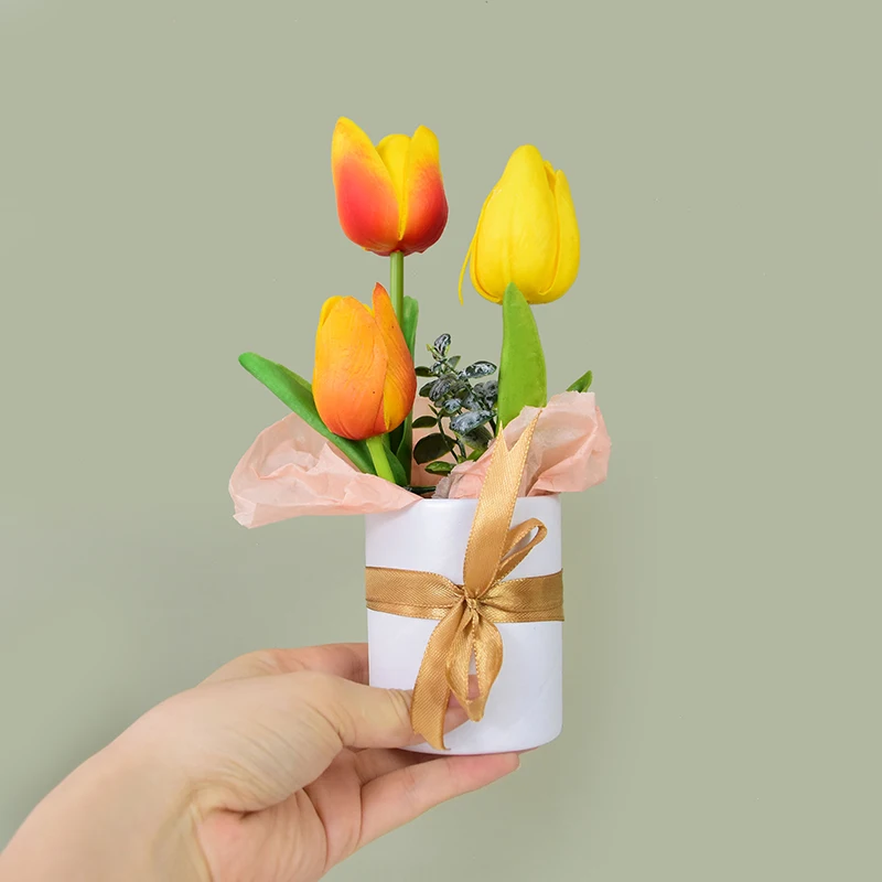 4 stücke Mini Blume Verpackung Box Süßigkeiten Geschenk Boxen Runde Korb Lagerung Hochzeit Valentinstag Rose Blume Dekor Geburtstag geschenke – Detail 12