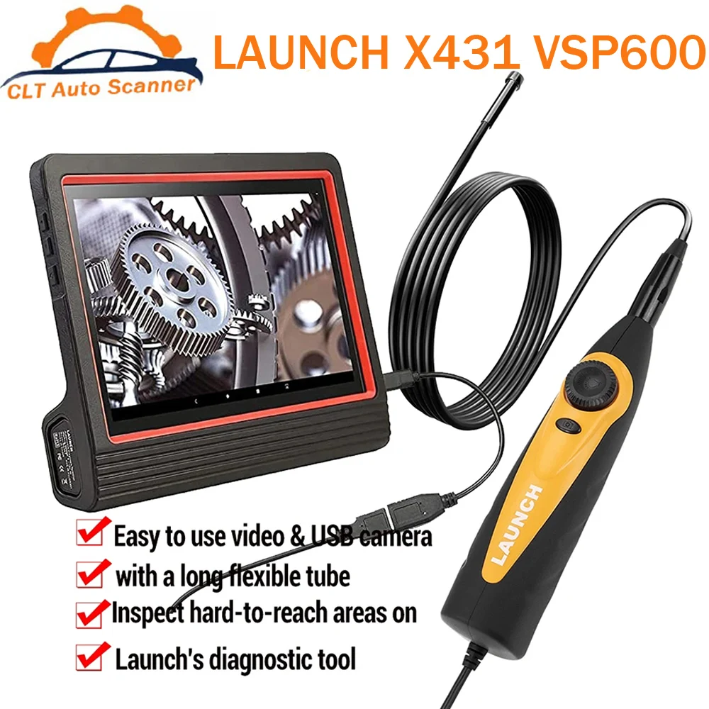 Lancio X431 Vsp600 X431 Vsp-600 Telecamera Hd Endoscopio Ispezione Auto Endoscopio 6 Luci A Led Vsp 600 Videoscopio Per Android
