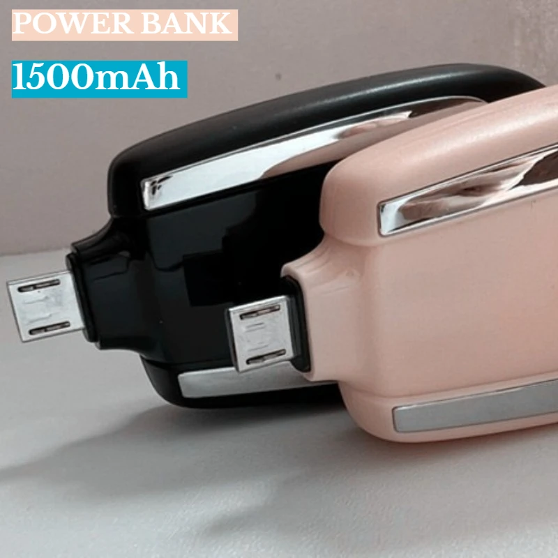 2025 신제품 키체인 충전기 1500mAh 타입-C 초소형 보조 배터리 고속 충전 ..