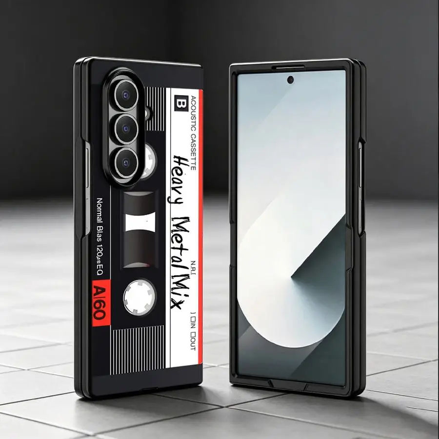 Red Line Cassette Design Back Phone Cover