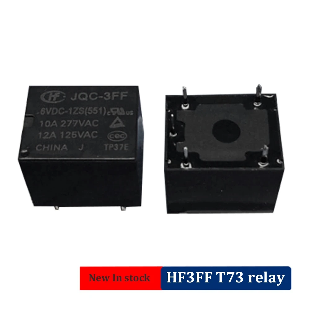 

5PCS In Stock HF3FF-12V-1ZS JQC-3FF-24-1ZS 5 Pin 5V T73 Small Type Relays New