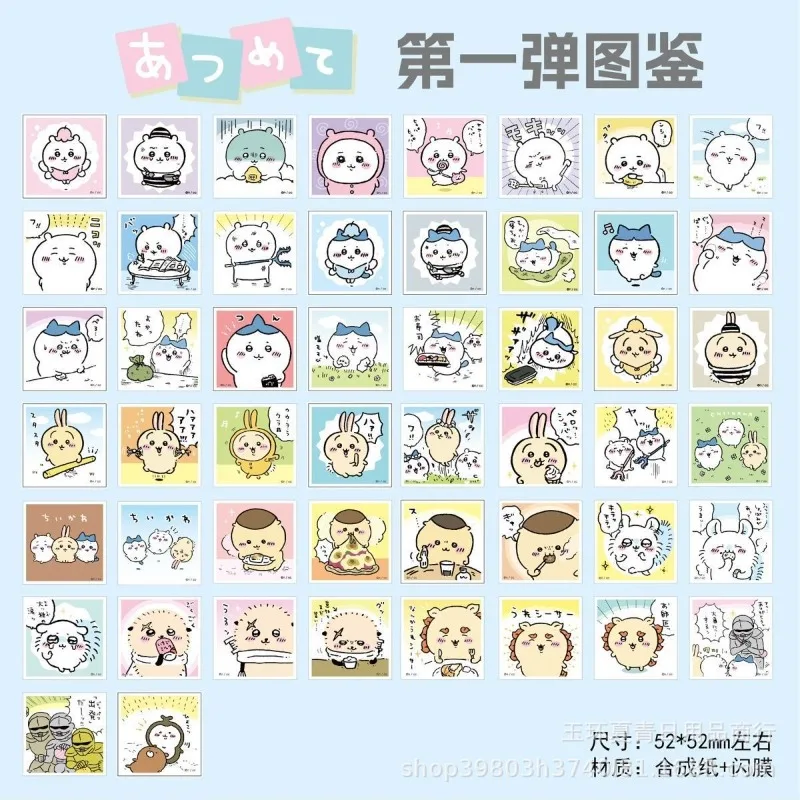 

Chiikawa аниме наклейка Usagi Hachiware рако куостатju Мультяшные наклейки ちわ わ Laptop IPad Phone Чехол Декор студенческие канцелярские принадлежности