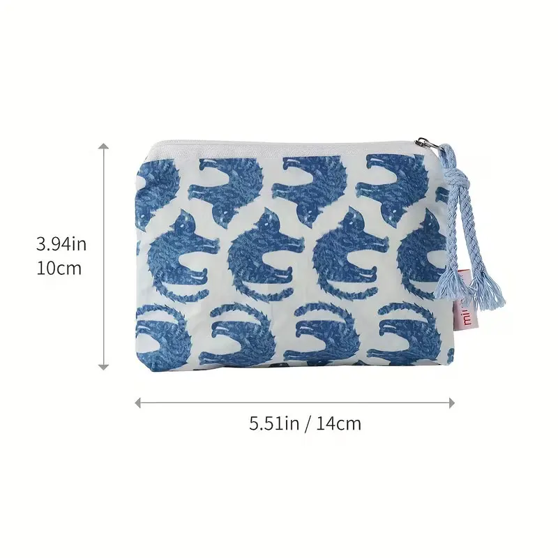 Cosmetic Bags in the Makeup Bag, Storage Makeup Bags, Small Blue Cat Makeup Bags with Handles, Lipstick Coin Purses, Cute Small Storage Bags, Earphone Cases, Cushion Makeup Bags, Sanitary Napkin Organ - 6