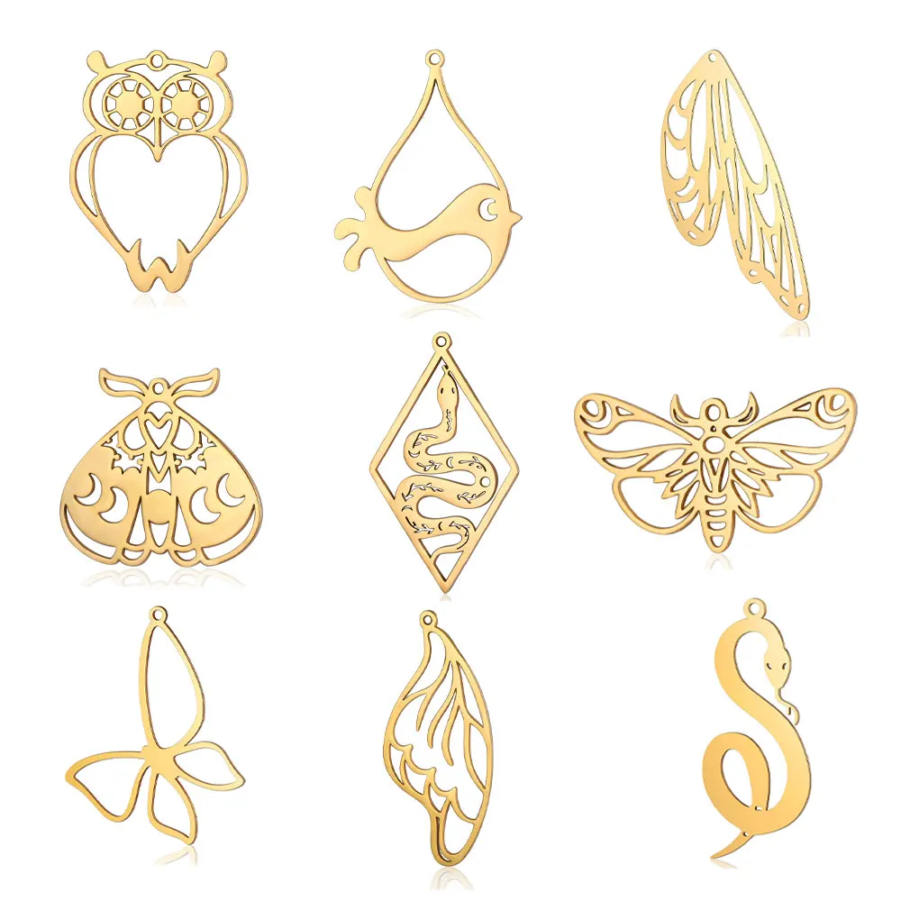 

5 шт./партия, подвески-змеи из нержавеющей стали