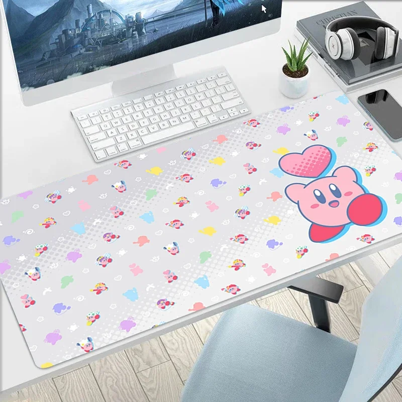 

Kirbys Office Accessories for Desk Mat Mouse Carpet Gaming Pad Mousepad Gamer Mats Keyboard Mause Computer Speed Rug Non-slip