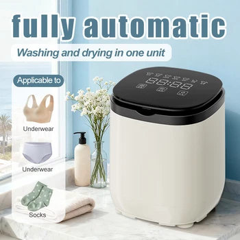 Portable Small Collapsible Washing Dryer Machine for Apartments Travel Socks Underwear Panties Washer Compact Size 1