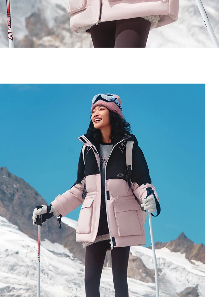 Chaqueta de plumas para mujer, de longitud media, con tres capas, suelta, con almacenamiento de calor, mangas raglán, nueva chaqueta de invierno a juego con la cintura.