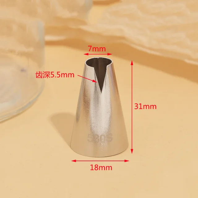 580 -As Évek# Cake Krém Fúvóka Virágszirom Jegesedés Csővezetékek Torta Cupcake Díszítő Tészta Szerszám Rozsdamentes Acél Desszert Dekoráció - Image 3