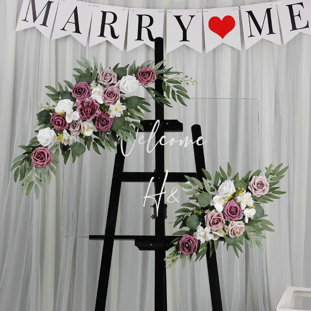 Calla lily diamond Wedding Bouquets Wedding Queue Arch Background Decoration Wedding Photography Flower Stand Accessories