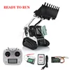 US Stock LESU 1/14 Aoue LT5 Tracked Skid-Steer CNC Metal Hydraulic RC Loader RTR Model Remoted Truck Christmas Gifts THZH1208 2
