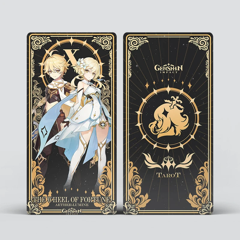 22Pcs Game Game Genshin Impact Tarot Card Yae Miko Raiden Shogun Kaedehara Kazuha Playing Card Cosplay Props Anime Tarot Card Ch 3