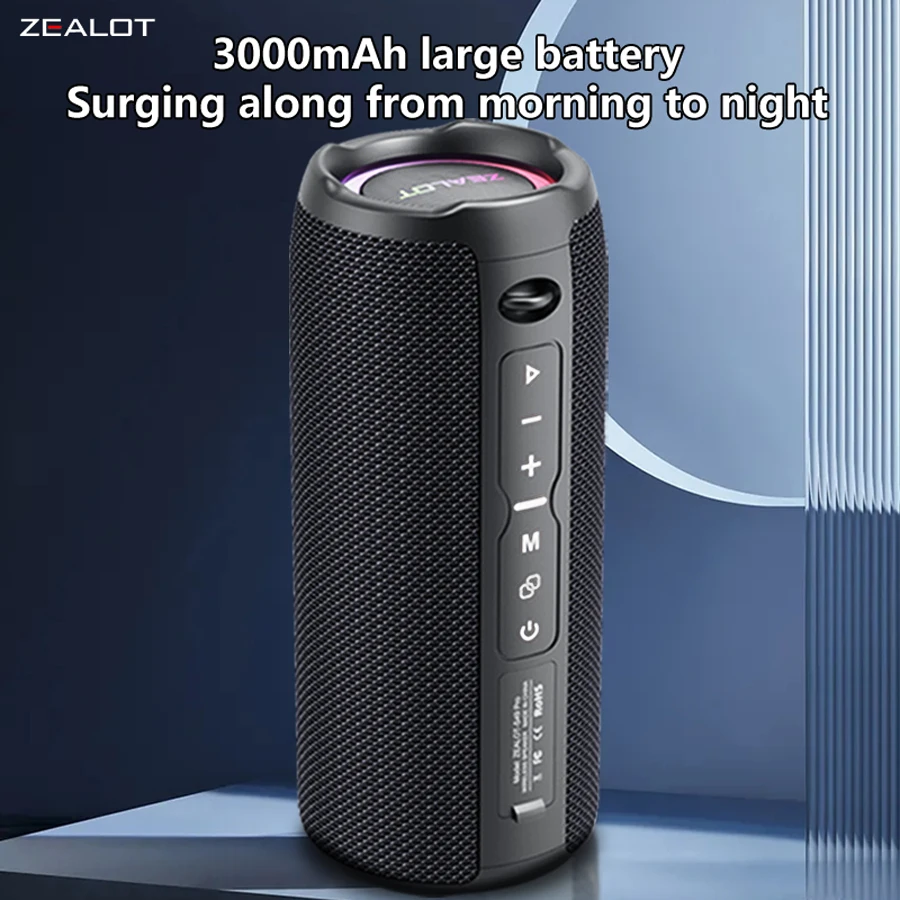 Zealot-S49 proワイヤレススピーカー,サブウーファー,ポータブル