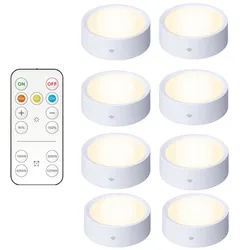 Remote Control Battery LED Lamp Wireless Cabinet Kitchen Storage Room Under Stage Festival Night Lamp Ice Hockey Lamp
