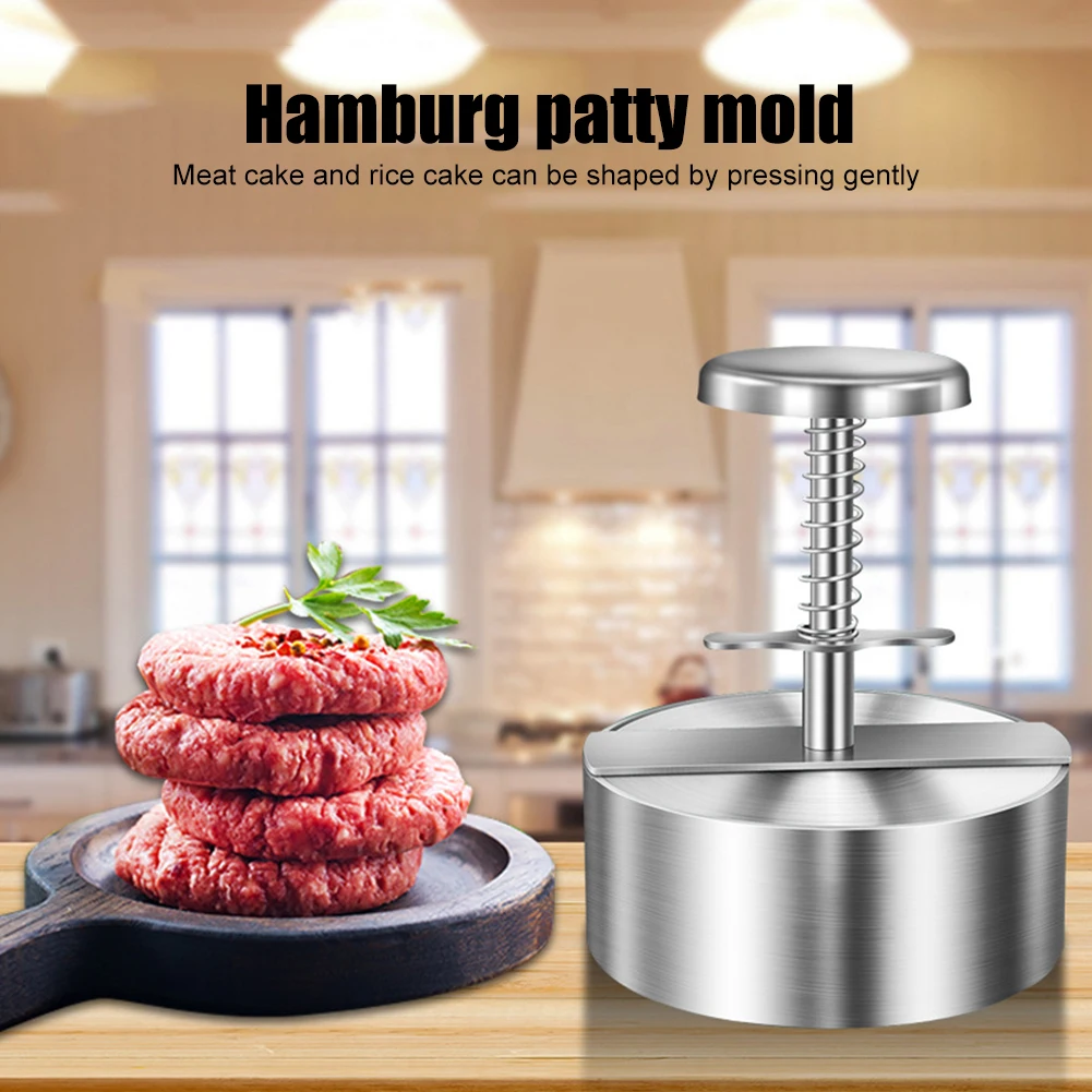Burger Press Burger Maker Hamburger Press Hamburger Patty Maker 304 Stainless Steel Non-Stick Burger Press for Making Meat Patties and Thin Burgers