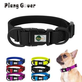 Waterproof PVC Dog Collar – Soft Adjustable Pet Collar for Dogs & Cats 1