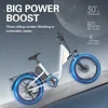 EKX L1 Adult Electric Bike 1000W Motor（1400W peak）34MPH, 48V 15.6Ah Removable Battery With 20''4.0 Fat Tire 7 Speed Urban Ebike 5