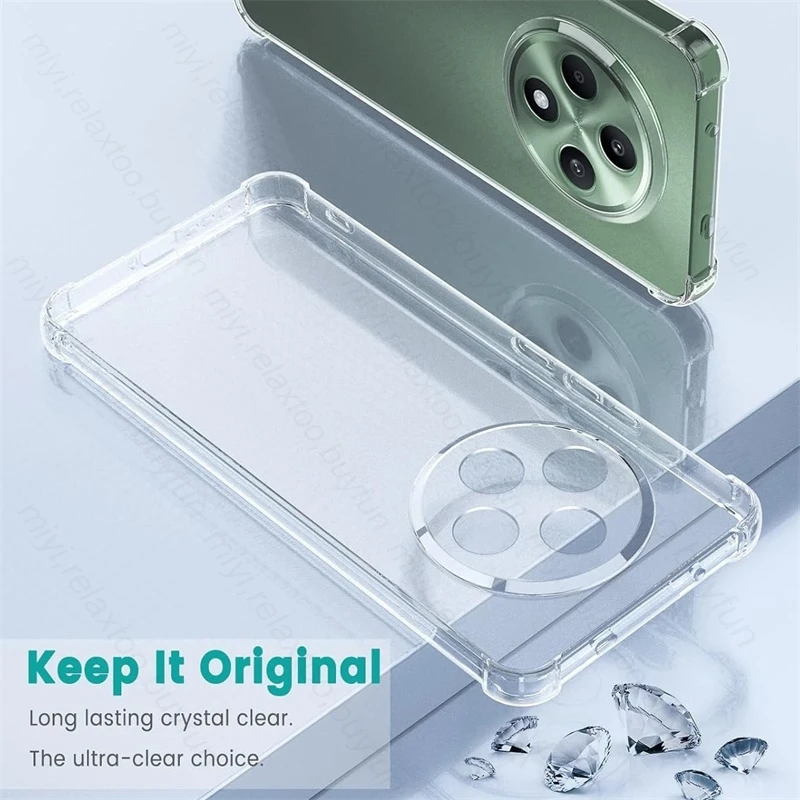 Clear Crystal TPU Soft Shockproof Phone Case