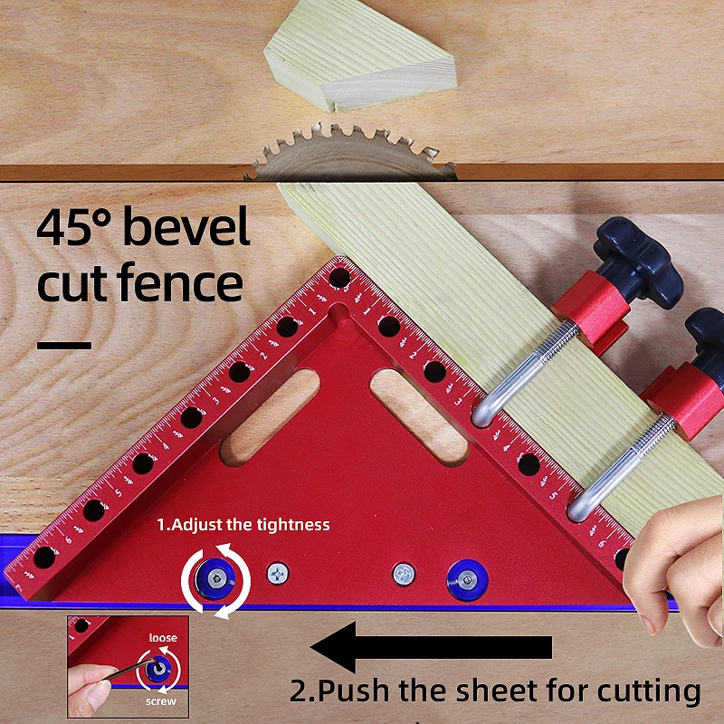 Square Table Saw Fence Table Panel Saw Woodworking Clamping
