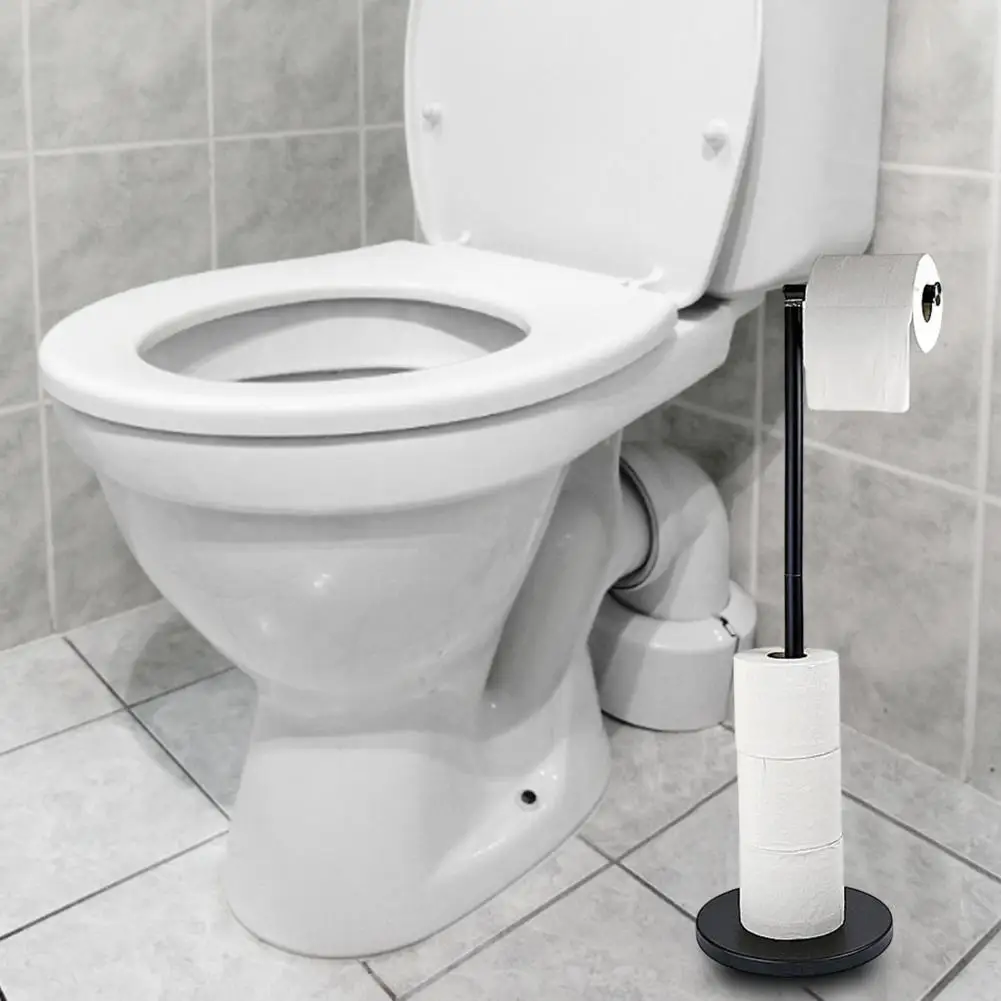Toilet Paper Holder Stand Free Standing Roll Paper Storage Rack Bathroom Floor Tissue Rolls Dispenser Holder toilet paper holder toilet roll holder