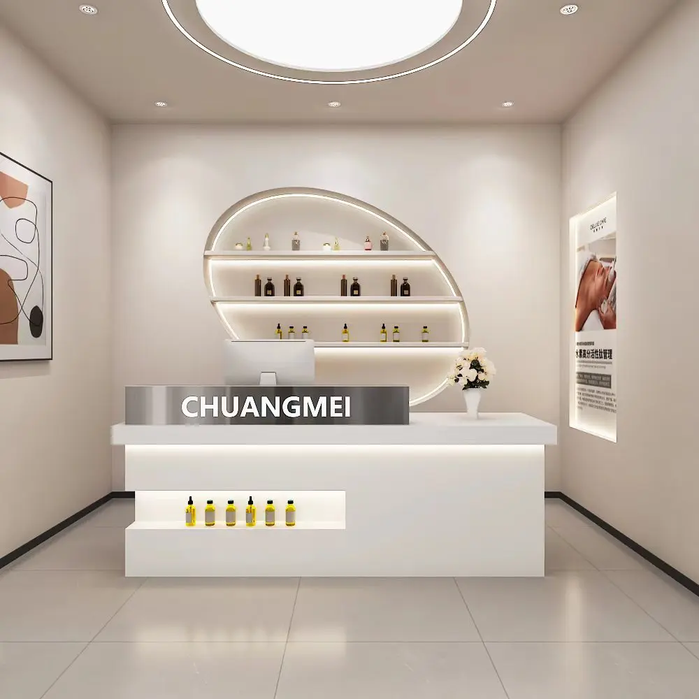 

Simplicity Modern Reception Information Desk Beauty Customization Cashier Clothing Store Beautysalon Meubilair Bar Furniture
